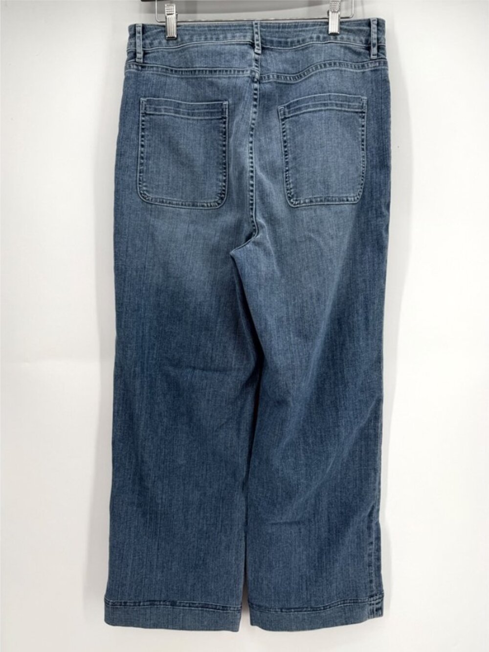 Ann Mashburn Coco Patch Pocket Jean 7-Year Indigo Stretch Denim - Picture 4 of 10
